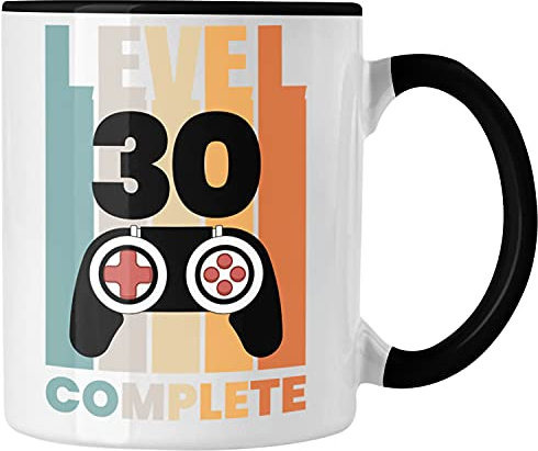 Trendation - 30. Geburtstag Tasse Mann Geschenk 30er Geschenkidee 30 Vater Männer Lustig Geschenke (Schwarz)