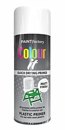 Classic Signature - 3 x All Purpose Plastic Primer Aerosol Spray Paint 400ml Quick Drying Spray,Fast Dry and Excellent Coverage for Metal, Wood, Plastic and More