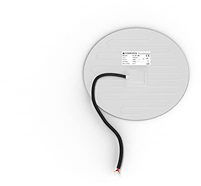 Termofol Heizfolie 230v unter Wandspiegel - Heizmatte Anti-Dampf fur Badezimmer - Badspiegel Heizung Elektrisch - Spiegelheizung Wandheizung Folie - Oval - ⌀ 30 cm((30W)