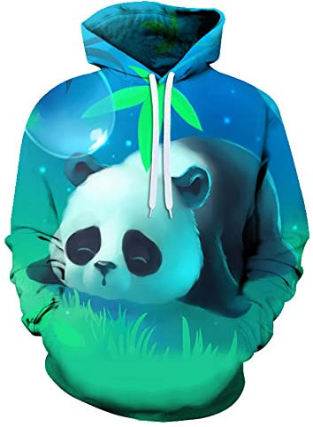 Hoodie Herren 3D Drucken Kreative Panda-Serie/Delphin-Serie Pullovers Herren Oversize Moderner Urban Style Sweatshirt Herren Frühling Straße Mode Kapuzenpullover Herren XM-05 6XL