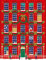 Traditioneller Adventskalender mit Fenstern, A4, 24 Türen, Holz