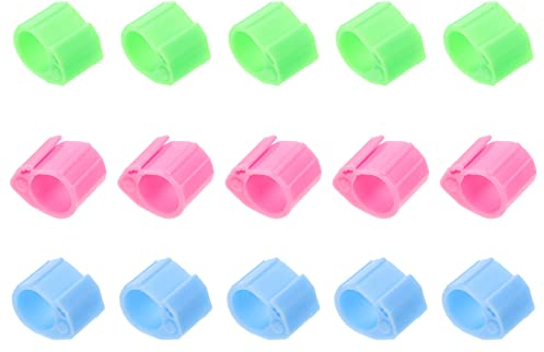 POPETPOP 20 Stück Tauben Fußringe Kunststoff Identifizierbare Beinbänder Für Geflügel Langlebig Nummeriert Passend Für Tauben Sittiche Papageien Zur Identifikation Von Vögeln