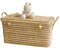 Caisse de rangement osier, Malle osier 60 cm, Coffre à jouet, Malle rangement osier