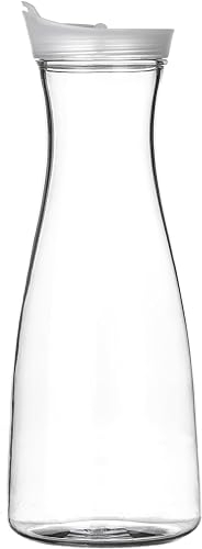 SECO 1L Jar/Jug with lid - Reusable and Virtually Unbreakable Polycarbonate, Perfect for Refreshments at Parties, Camping or Outdoor Dining - Clear