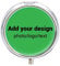Benutzerdefinierte runde Pillendose, personalisierbar mit Ihrem eigenen Bild/Text/Foto, kleine Pillendose, tragbarer Medikamentenbehälter aus Metall, Vitamin-Organizer für Geldbörse, Tasche, Reis