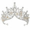 Krone Queen,Diadem Kristall Birthday Crown Krone Hochzeit Tiara Mädchen Damen Hochzeit Königin Kristalle Prinzessin Krone für Geburtstag Hochzeit Abschlussball Party Dekorationen,Silber