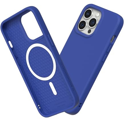 RhinoShield Hülle kompatibel mit [iPhone 13 Pro Max] | SolidSuit - MagSafe-kompatibel -Stoßdämpfende & schlanke Schutzhülle mit Premium Finish - 3.5 Meter Fallschutz - Klassisches Blau