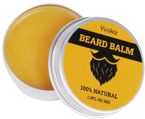 LOPHE Bálsamo Barba Hombre, Beard Balm, 30g Cera Barba Hombre Aceite de Argán y Jojoba Cera Acondicionadora Sin Aclarado Excelente para el Cuidado del Cabello y el Crecimiento, Aroma de Salvia