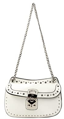 TEIMA Women's Tasche mit Nieten, Weiss