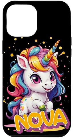 iPhone 13 Pro Max NOVA - Adorable girl name with beautiful Unicorn Case