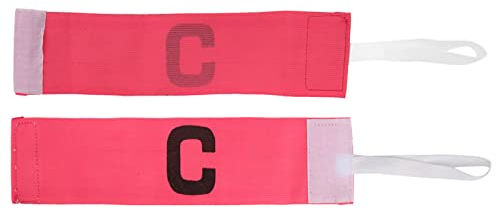 Cocoarm Fußball-Kapitänsarmband, 10 Stück Kapitänsbinde, Laufübung, Fußball-Header-Spiel, Elastische Paste, Wicklung, C-Wort (PINK)