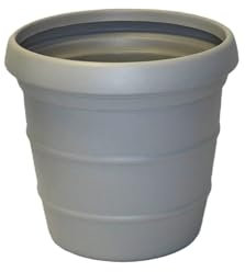 Trifibre | Classic Roto Moulded 66cm Heavy Duty Outdoor Planters (Concrete) | Large Plastic Plant Pot 140L | Frost Proof & UV Resistant | Lightweight Outdoor Planter for Gardens, and Patios