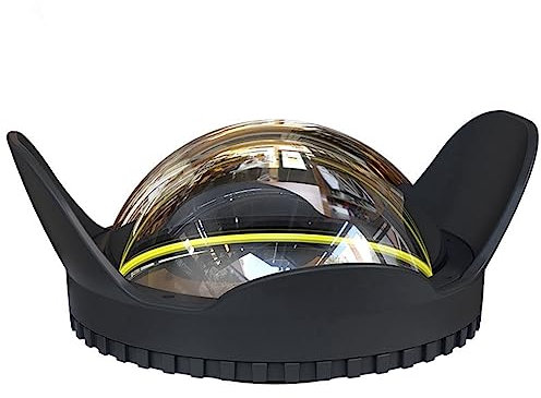 Komdndht FüR SLR-Kamera 67 Mm Tragbares Wasserdichtes Weitwinkel-Dome-Port-ObjektivgehäUse GehäUse Unterwasser-Tauchteile, 16 X 14 X 7,18 cm