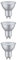 Paulmann 5232 Set Standard 230V LED Reflektor GU10 3er-Set 3x460lm 3x7W 2700K dimmbar Chrom matt