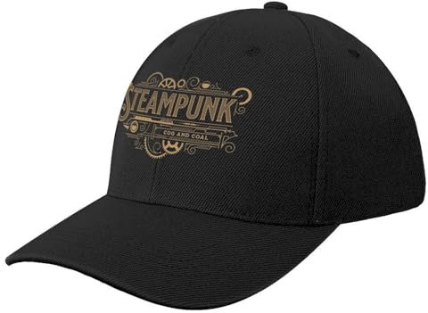 CWCMZDH Baseballmütze Basecap COG and Coal Steampunk Baseball Cap Angelmütze Snap Back Hut Herren Damen