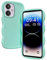 XINYEXIN Funda para Xiaomi Poco M6 4G / Redmi 13 4G, Carcasa Marco de Ondas Forma Rizado Linda Silicona Líquida Antigolpes Bumper Case Cover - Verde