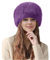 Lina & Lily Mütze Damen Winter aus Kunstfell (Dunkelviolett)