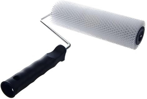 Roller Pensel, Husvägg Målarvalsar, 13 mm Tandhöjd Plasthandtag Spiked Roller Tool Set Paint Roller Pensel verktyg Set Hushållsborstar