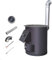 PQXQZ Zeltofen Holzofen mit Kaminrohr Tent Stove Wood Stove mit Rauchfreiem Design Zum Kochen Camping Holzofen