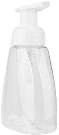 Soap Foaming Liquid Dispenser Shampoo Container Foam Pumps 250 ml Lotion Bottle Hard Plastic Cup Reusable (White, One Size)