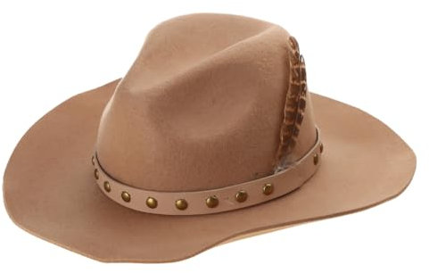 Fcnjsao Elegante Wollmütze Für Maskeraden Party Gentleman Mit Gürtel Für Erwachsene Karneval Party Kostüm Kopfbedeckung