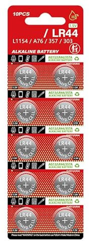10pcs/Foglio AG13 LR44 Batterie A Cella A Pulsante 1 5 V Batteria Monete capacità per Orologi Giocattolo E Piccola Elettronica