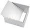 Molde cuadrado de aluminio anodizado con base extraíble y forma cuadrada de 20,5 cm (8 pulgadas), color plateado