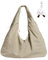 Micmores Handtasche Damen Nylon Umhängetasche Stylische Hobo Tote Bag Groß Shopper Tasche Praktische Schultertasche für Schule, Arbeit, Reisen, Einkauf (Khaki)