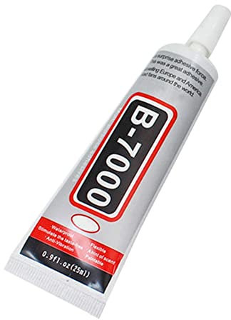 B-7000 Super Adhesive Glue Clear, Industrial Strength Glues Paste Adhesive for Glass, Plastic, Wood, Ceramic, Metal, Jewelry Making, Rhinestones Crafts, Cell Phones, Tablet, Clothes, Shoes 10ML