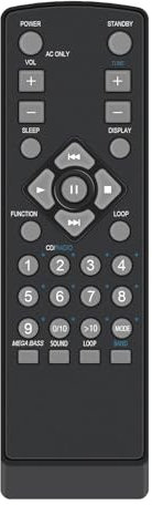 RMT-CS33 Replacement Remote Control Compatible for Sony 8-917-585-90 CFD-S33 CFD-533 CFD-W57 CFD-S23 CFD-S34 CFD-S37 CFD-523 RT891763390 AM/FM Radio CD Cassette Player Stereo System