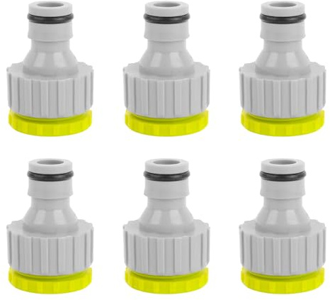 Wasserhahnanschluss 1/2 und 3/4 6 Stück Gardena Wasserhahn 1/2 zoll Schlauchanschluss Wasserhahn Adapter Schlauchanschluss Wasserhahn Anschluss Wasserhahn