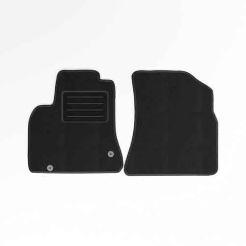 Mats4all Textil Fussmatten Passend für Citroen Berlingo B9 vorne 2008-2018 | rutschfest | Mit Verstärkung | 2-teilig