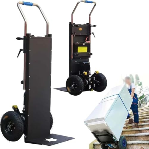 Elektrische Sackkarre, Elektrischer Treppensteiger Handkarre mit Gummireisten zum Bewegen Treppen Abstiege BewäLtigen Robuster Schwere Treppensteiger für Möbeltransportieren,01