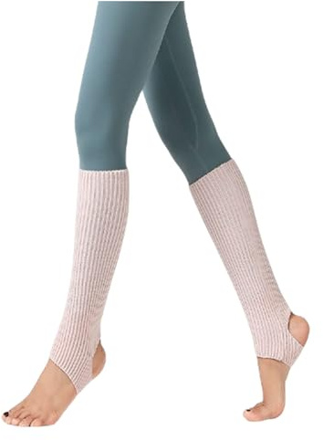 Leg Warmers for Women, Knitted Long Woman Yoga Socks Sport Leg Warmers Gym Fitness Dancing Female Girls Daily Wear Exercising Keep Warm Latin Dance