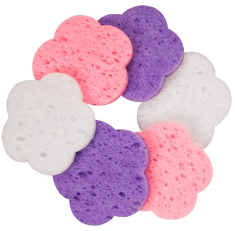 Xmccvt Éponges Facial Compressées - 30 Disques Compressés En Forme De Naturels - Sponges Exfoliantes | pour Maquillage Soin de la Peau Voyage Douche Spa Maison Routine