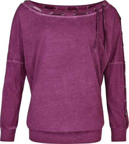 RED by EMP Damen Langarmshirt Fast and Loose lila
