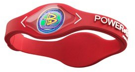 PowerBalance Silicone Wristband Power Balance Armband Red-White L