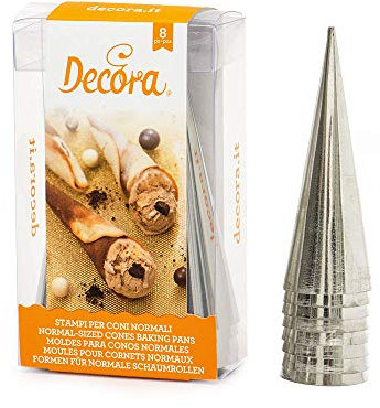 Decora 0062226 Paquet 8 CÔNES Normal, Métal
