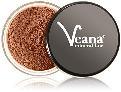 Veana Mineral Foundation - Deep Golden (6g) - ohne künstliche Farbstoffe, Öle, Chemikalien, Auffüller, Additive oder Konservierungsstoffe.