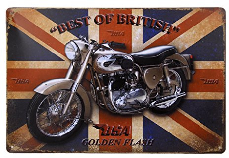 Placa de metal vintage de 20 x 30 cm, placa de arte de pared, cartel de café, bar, pub, motor # 2