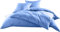 Mako-Satin Baumwollsatin Bettwäsche Uni einfarbig zum Kombinieren (Bettbezug 200 cm x 220 cm, Hellblau)