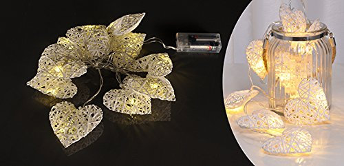 Lichterkette Papierherzen