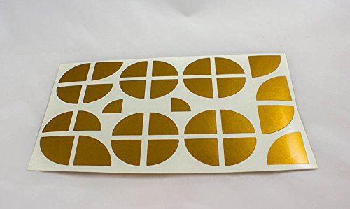 Emblem Ecken Aufkleber Gold von lowgo-shop