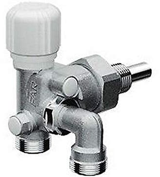 1428 3465 Verchromtes thermostatisches EINROHR-Ventil mit variablem Achsabstand FAR