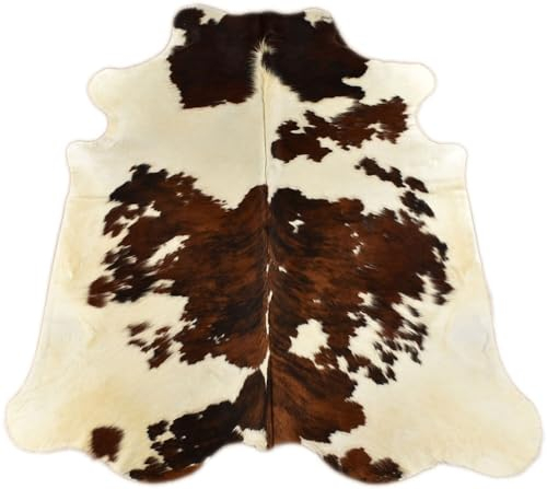 generisch KUHFELL STIERFELL BRAUN SCHWARZ Weiss 210 x 180 cm Fell Teppich VON KUHFELLE ONLINE