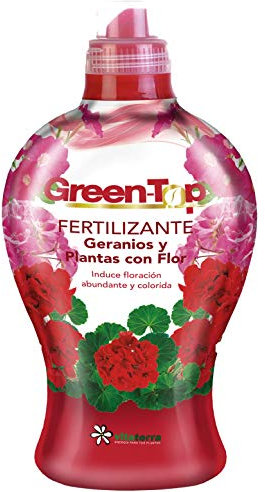 Vitaterra GreenTop Geranios y Plantas Flor 1l