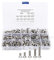 260Pcs M4 M5 M6 Hex Socket Countersunk Machine Screws,Nuts and Bolts Stainless Steel Flat Head Hex Socket Cap Screws Assortment Set with Storage Box