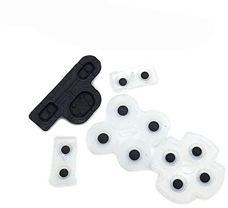 Juego de almohadillas de goma de repuesto para botón conductor de silicona para pieza de reparación de controlador PS3