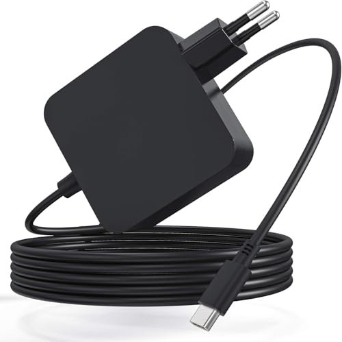 65W Chargeur Ordinateur USB C Portable pour Macbook Pro/Air, ASUS Zenbook, Lenovo Thinkpad Yoga, HP Chromebook, Huawei Matebook, Dell Latitude XPS, Acer Chromebook, Google, Samsung, Chargeur Type c