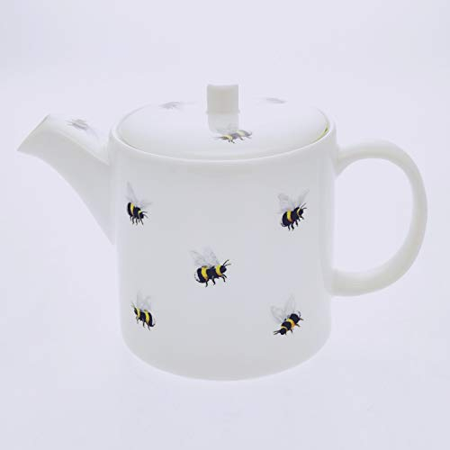 Large Bumble Bees Fine Bone China Teapot